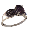 Tibetan Knot w/ Amethyst .925 -3847