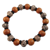 OMPH - Hand Carved Bone/Wood 8mm- 5223