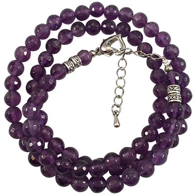 Amethyst Faceted 6mm - 5895 